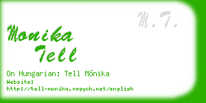 monika tell business card