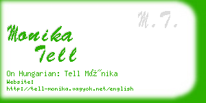 monika tell business card